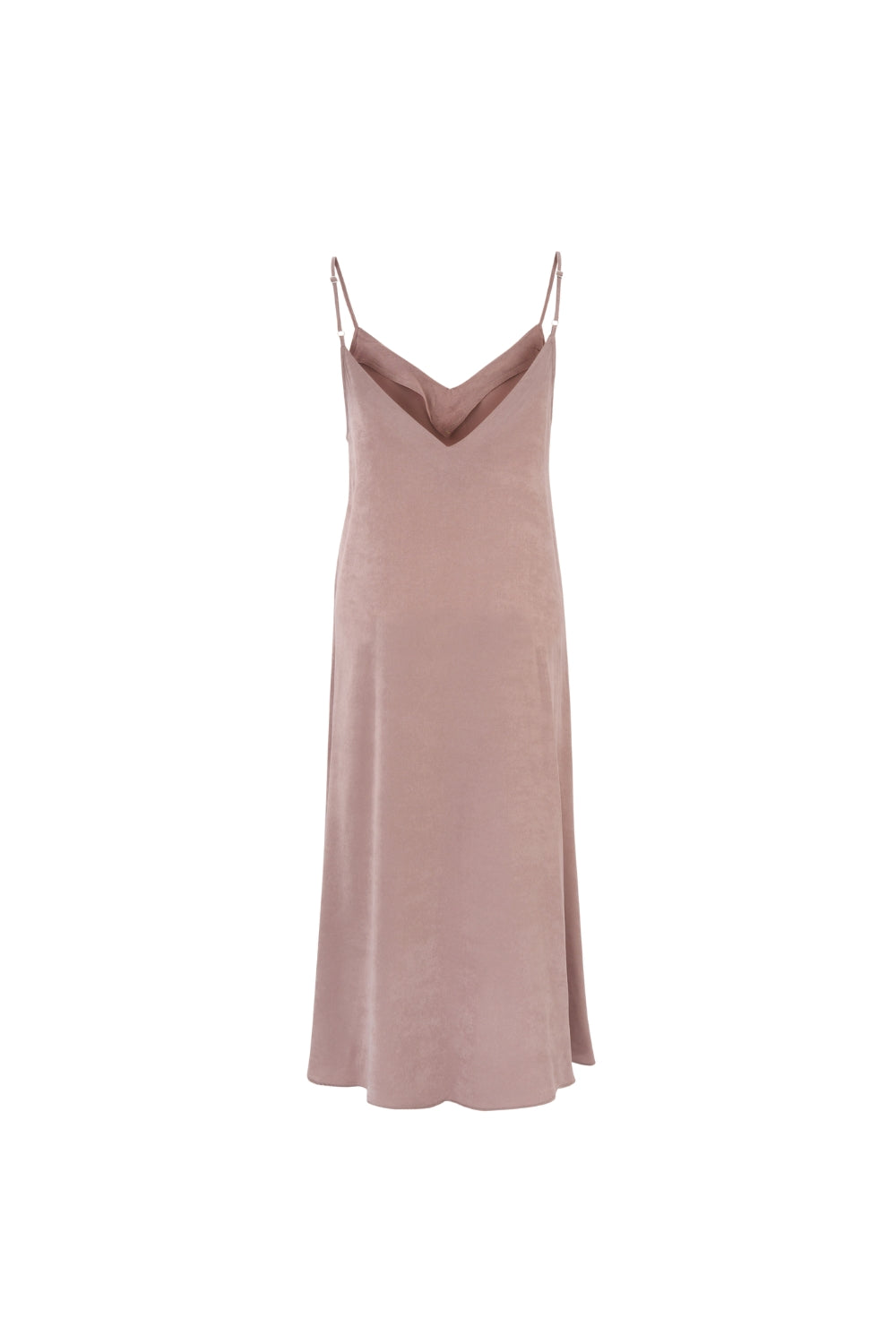 Moonlit Glow Midi Elbise Bej