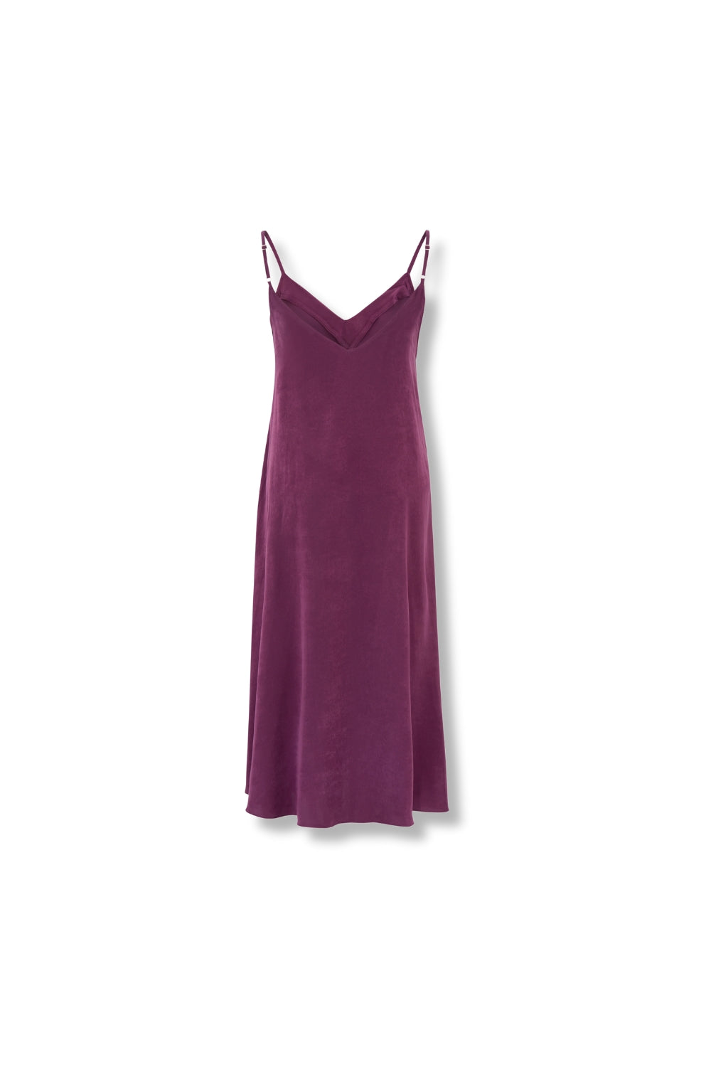Moonlit Glow Midi Elbise Mor